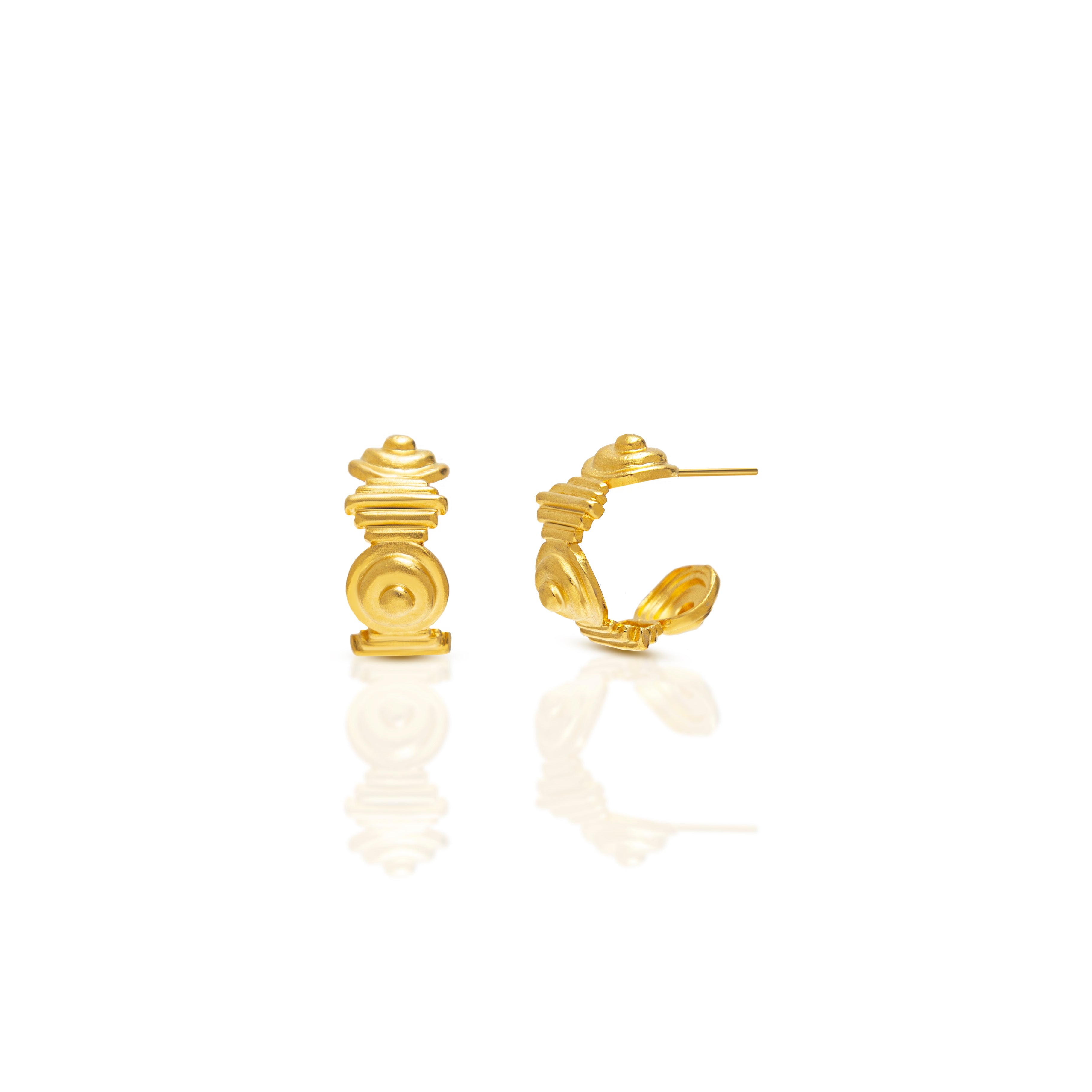 spiral hoop earrings