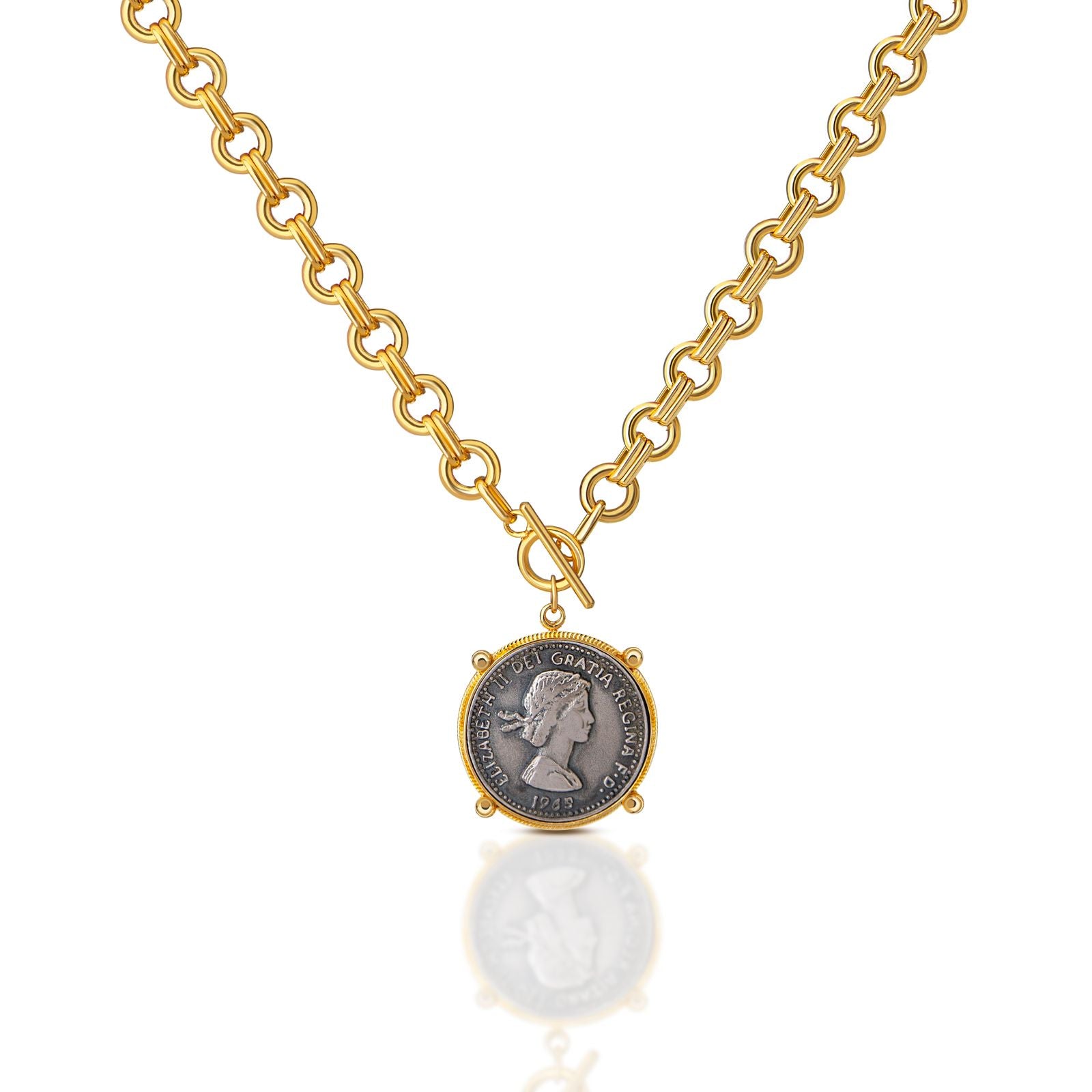 Elizabeth coin necklace