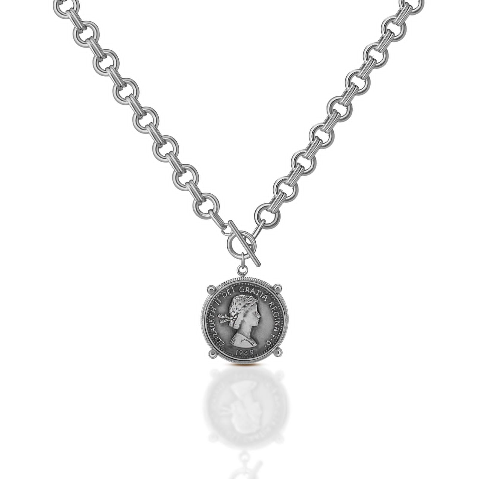 Elizabeth coin necklace